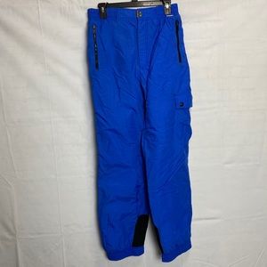 Edelweiss Mens Skiwear Blue and Black Pants